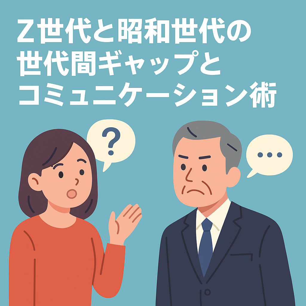 Z世代と昭和世代の世代間ギャップとコミュニケーション術