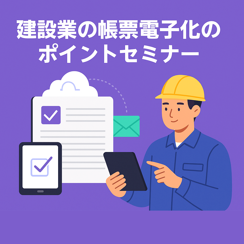 建設業の帳票電子化のポイントセミナー