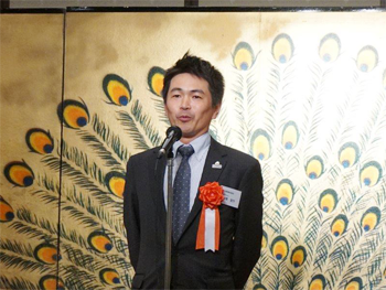 全日本電気工事業工業組合連合会 全国青年部協議会 前会長 植草宏介 様